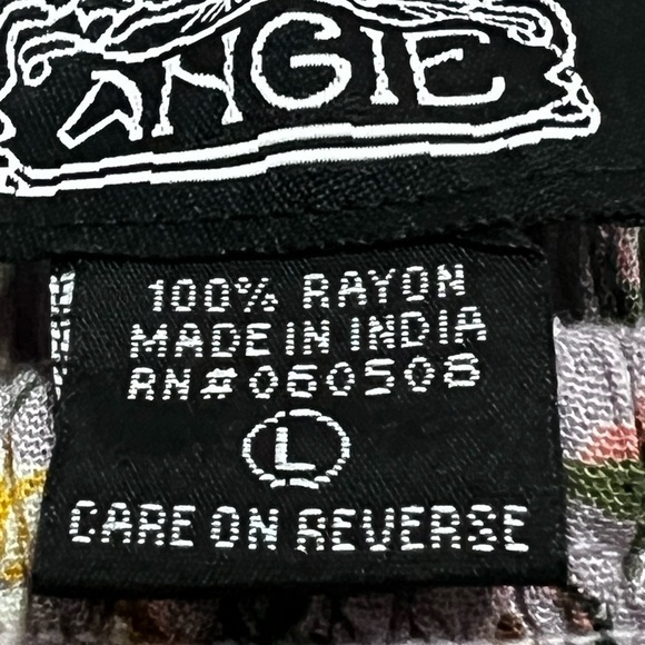 Angie Floral MIDI Pullover Dress Lavender with Yellow Flowers Size Large - Picture 5 of 6